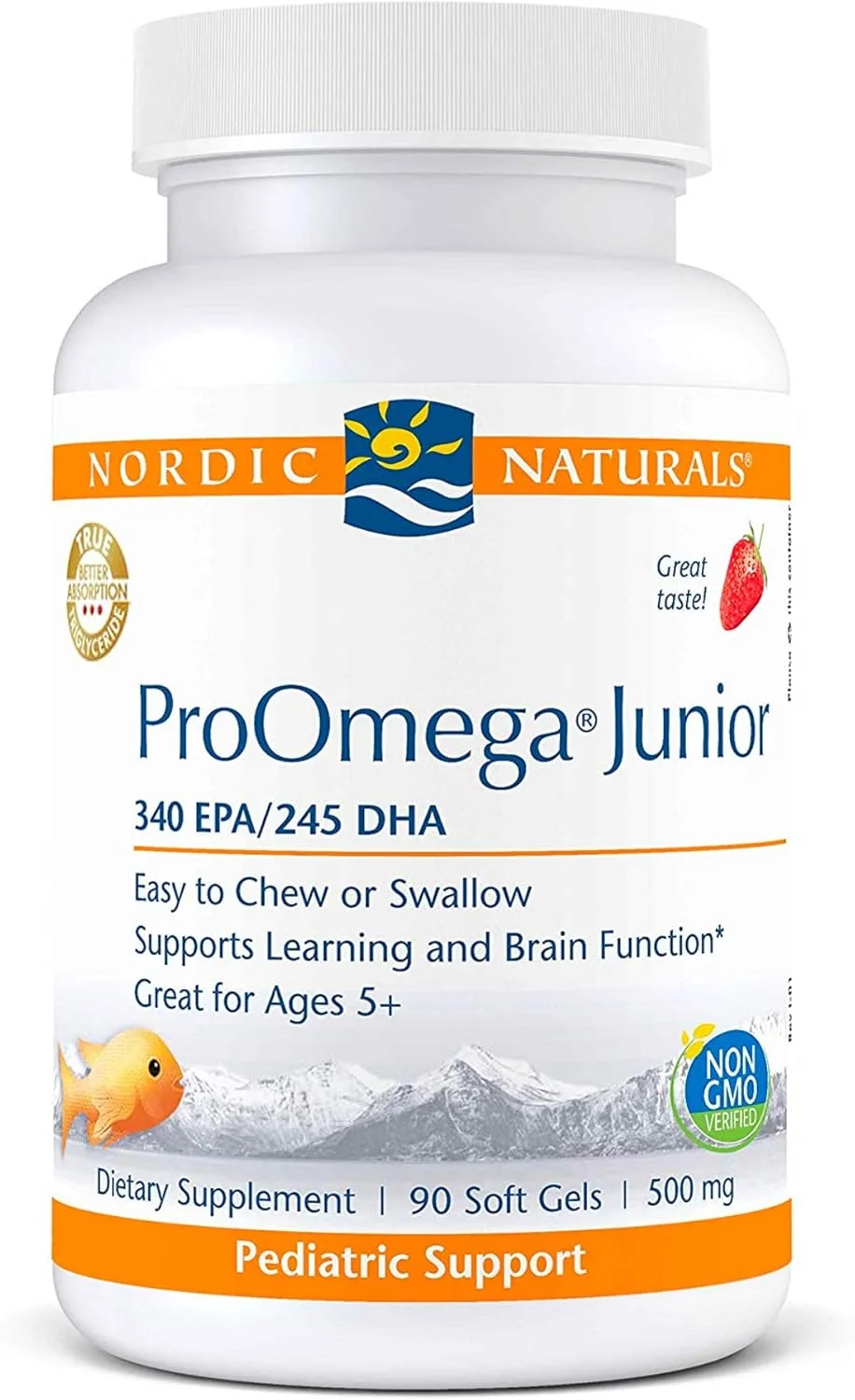 نوردیک نچرالز، پرو امگا جونیور، توت فرنگی، 500 میلی گرم، 90 سافت ژل نوردیک نچرالز، پرو امگا جونیور، توت فرنگی، 500 میلی گرم، 90 سافت ژل