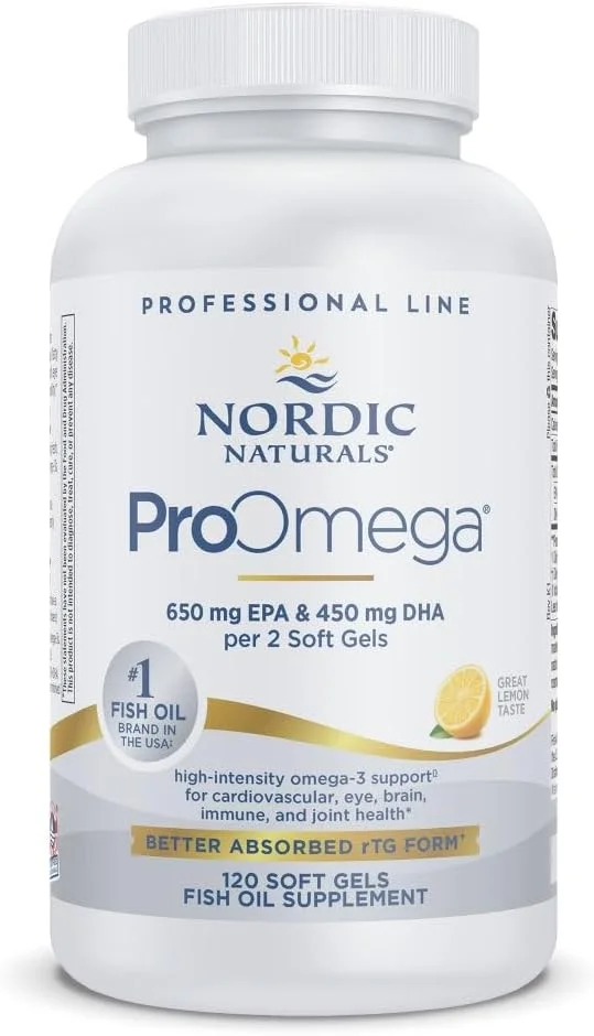 Nordic Naturals Proomega - Fish Oil, 650 Mg Epa, 450 Mg Dha, High-Intensity Support For Cardiovascular, Neurological, Eye, Joint, And Immune Health*, Lemon Flavored, 120 Soft Gels Nordic Naturals Proomega - Fish Oil, 650 Mg Epa, 450 Mg Dha, High-Intensity Support For Cardiovascular, Neurological, Eye, Joint, And Immune Health*, Lemon Flavored, 120 Soft Gels
