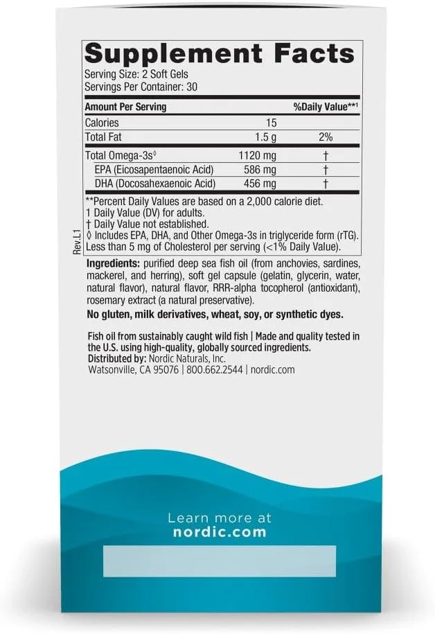 نوردیک نچرالز آلتیمیت امگا مینی 60 عدد نوردیک نچرالز آلتیمیت امگا مینی 60 عدد