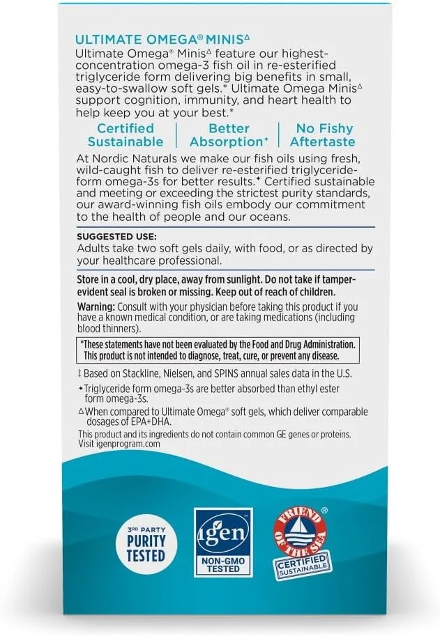 نوردیک نچرالز آلتیمیت امگا مینی 60 عدد نوردیک نچرالز آلتیمیت امگا مینی 60 عدد