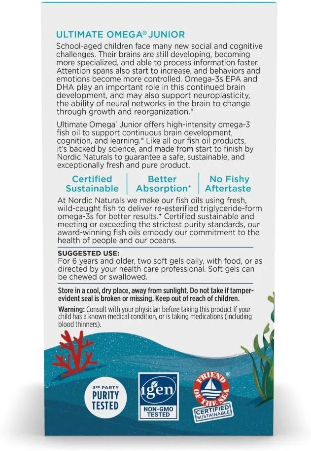 نوردیک نچرالز - امگا جونیور نهایی، 90 سافت ژل