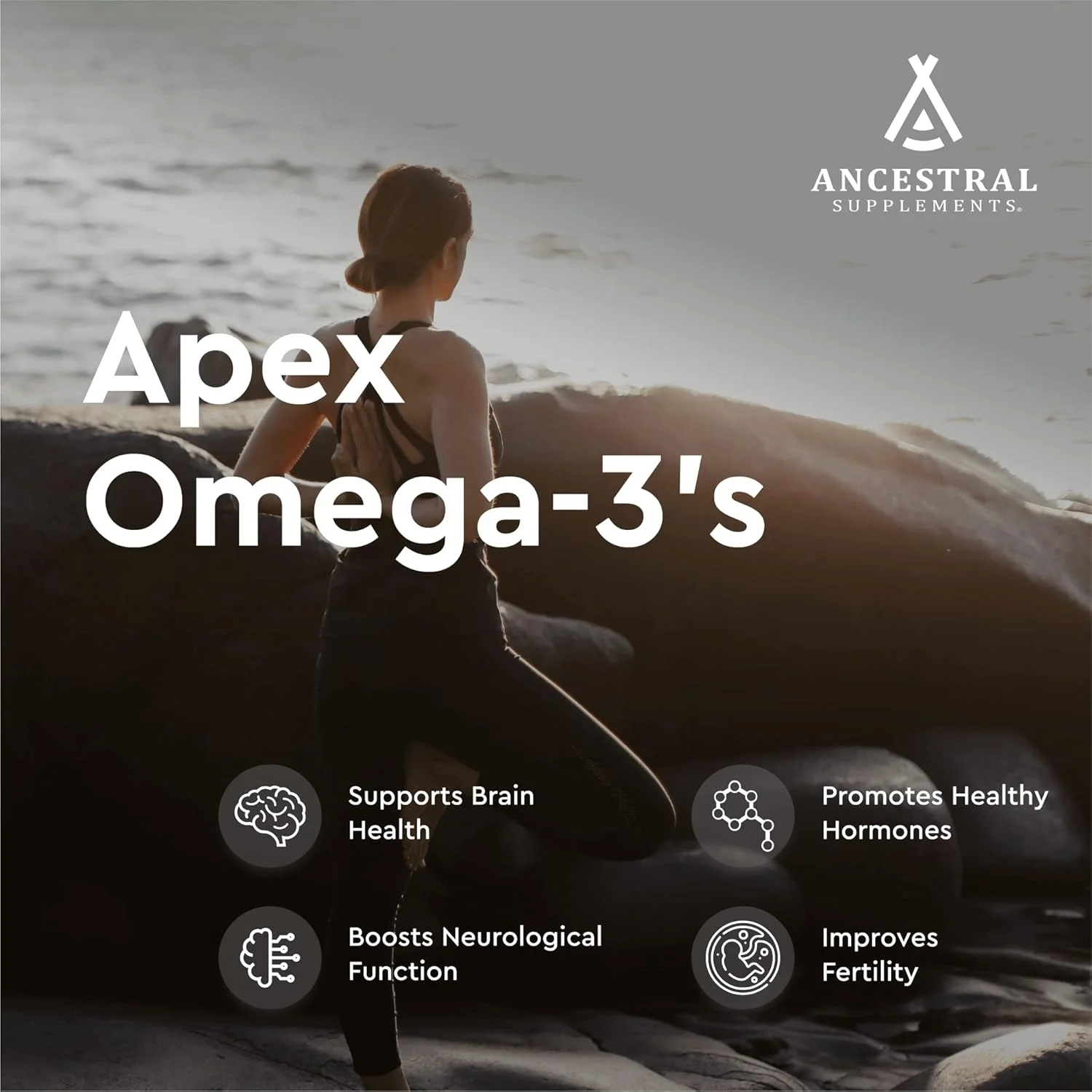 مکمل های غذایی نیاکان، تخم ماهی صید شده وحشی، پشتیبانی از مغز، قلب، باروری و کاهش التهاب (180 کپسول)