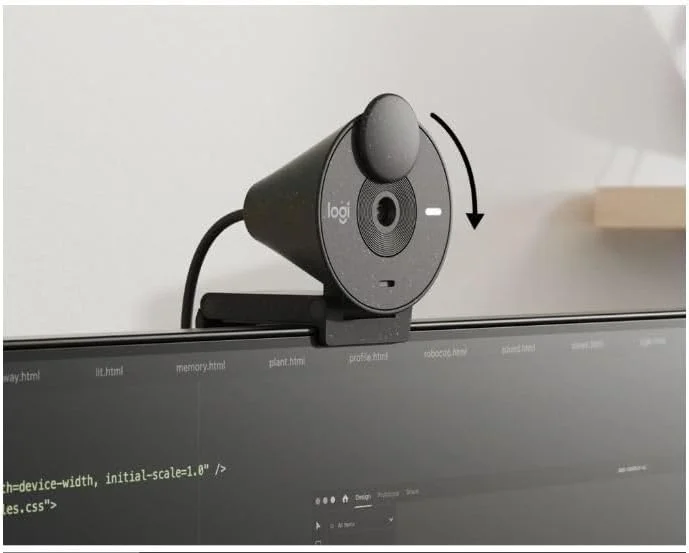 وبکم لاجیتک - Brio 300 با کیفیت 1920x1080p و اتصال USB-C با شاتر حفظ حریم خصوصی و اصلاح نور خودکار - گرافیت (بازسازی شده) وبکم لاجیتک - Brio 300 با کیفیت 1920x1080p و اتصال USB-C با شاتر حفظ حریم خصوصی و اصلاح نور خودکار - گرافیت (بازسازی شده)