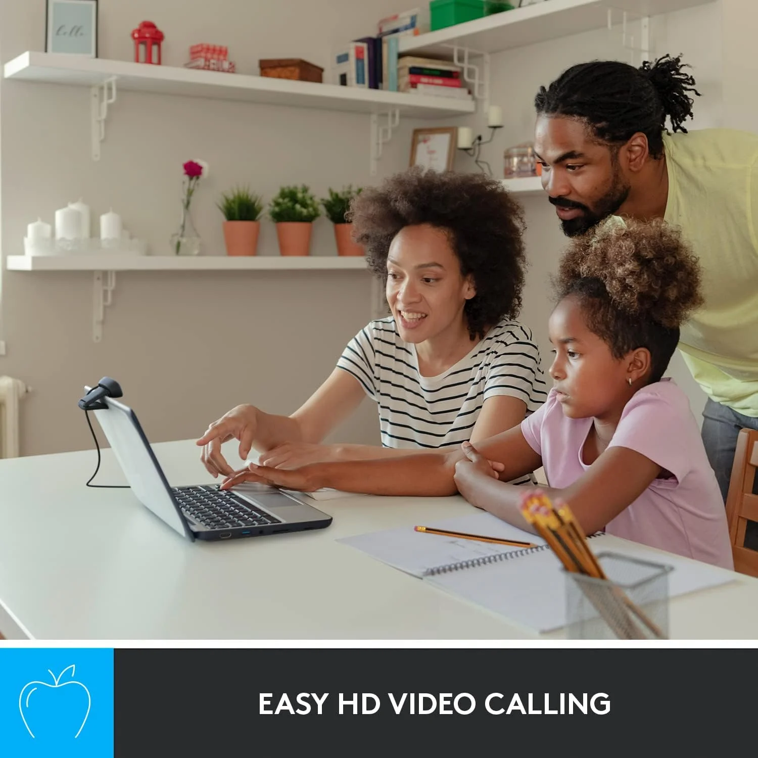 وب کم HD لاجیتک C270 مناسب آموزش - فیلم و عکس 720p - سازگار با USB