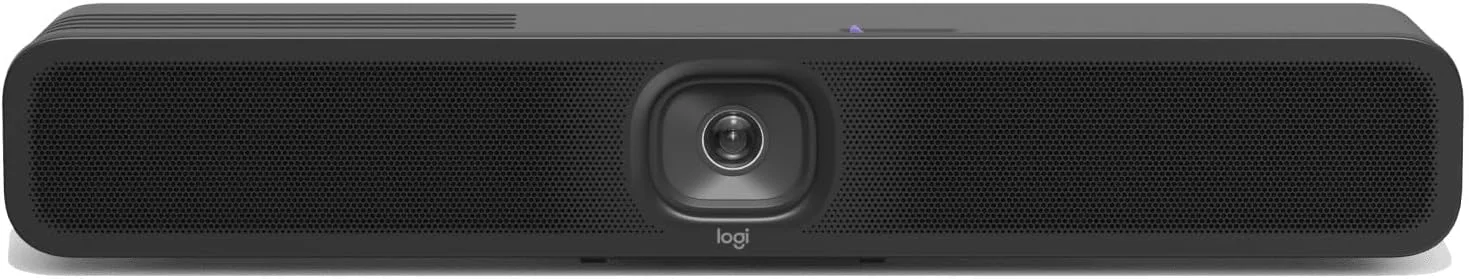 دوربین کنفرانس لاجیتک MeetUp 2، یکپارچه USB، بار ویدیویی جمع و جور با ویژگی های هوش مصنوعی داخلی، سازگار با Microsoft Teams، Zoom Rooms، Google Meet و غیره