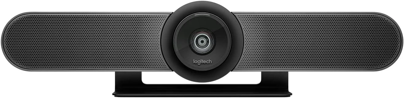 سیستم کنفرانس ویدیویی Logitech MeetUp، Ultra HD 4K/1080p/720p، 3 میکروفون/بلندگوهای قابل تنظیم، میدان دید گسترده 120 درجه، PC/Mac/Laptop/Macbook/Tablet - مشکی