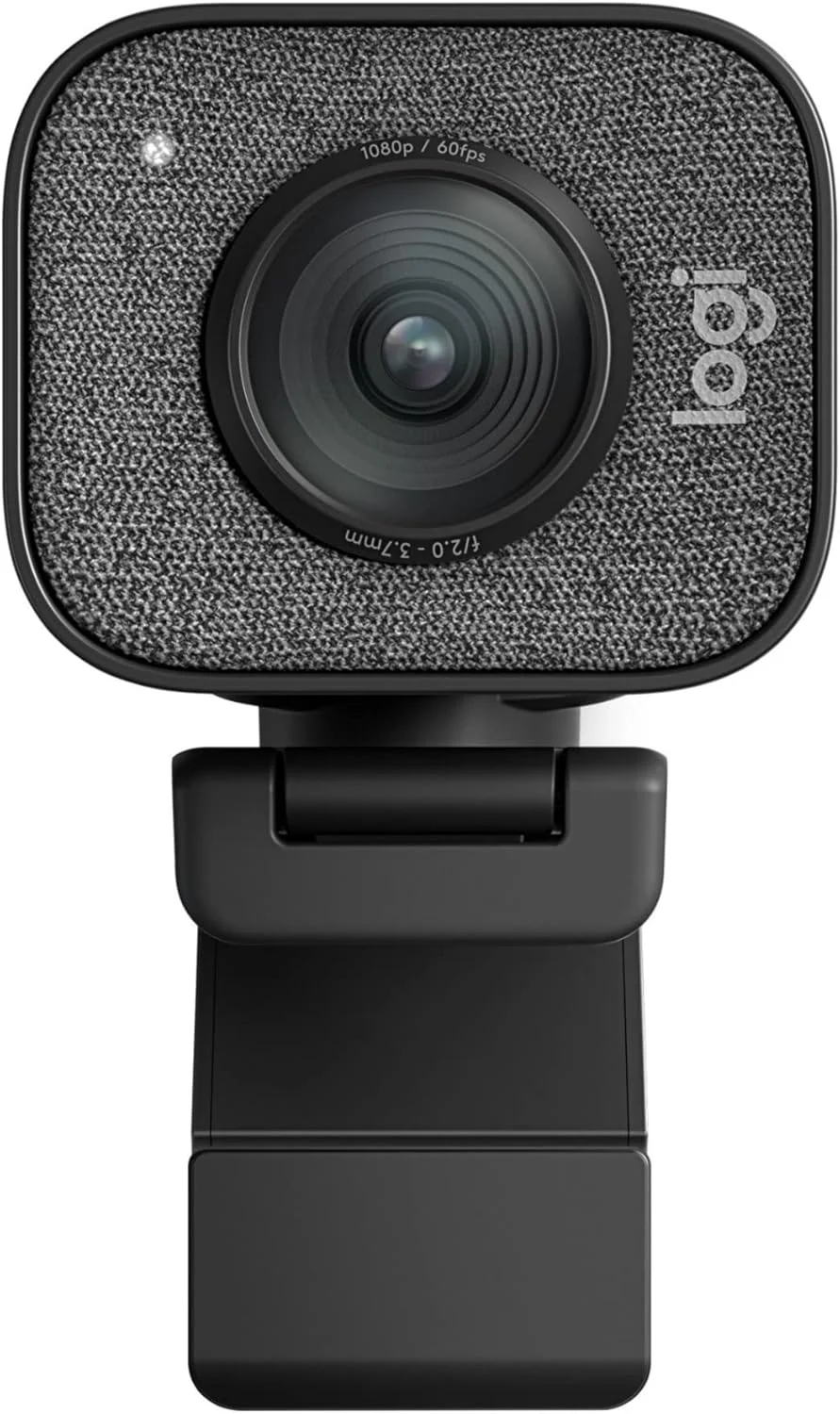 وب‌کم ممتاز لاجیتک StreamCam برای تولید محتوا و استریم، کیفیت Full HD 1080p با سرعت 60 فریم بر ثانیه، لنز شیشه‌ای، فوکوس خودکار هوشمند، برای کامپیوتر/مک – گرافیت
