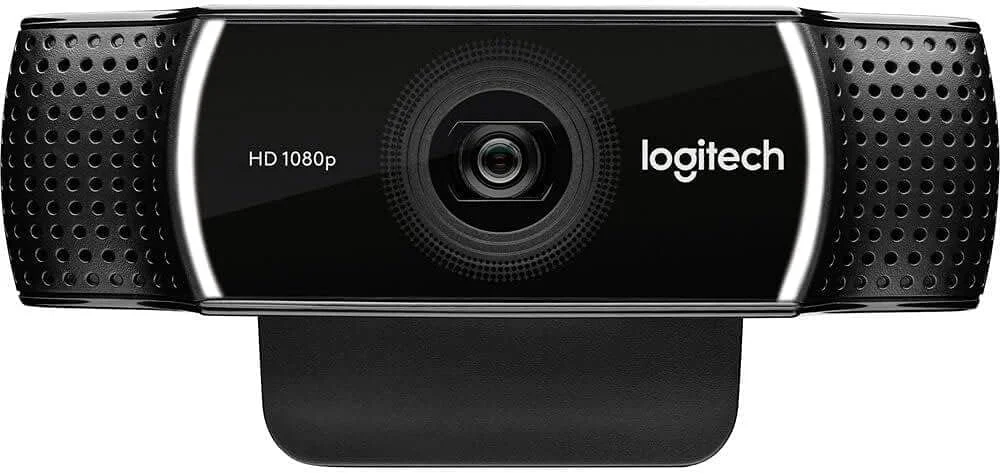 وب کم لاجیتک C922 Pro Stream با کیفیت 1080P برای استریم و ضبط ویدیو HD با سرعت 720P و 60 فریم بر ثانیه به همراه سه پایه