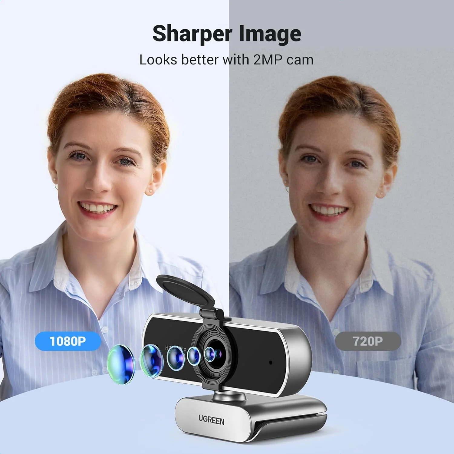 وبکم 1080P یوگرین با میکروفون، دوربین USB HD، دوربین استریم 1080P/30fps 720P/60fps، با تصحیح نور خودکار، میکروفونهای دوگانه کاهش نویز، برای اسکایپ/فیسبوک/یوتیوب، لپتاپ/رومیزی، خاکستری نقرهای وبکم 1080P یوگرین با میکروفون، دوربین USB HD، دوربین استریم 1080P/30fps 720P/60fps، با تصحیح نور خودکار، میکروفونهای دوگانه کاهش نویز، برای اسکایپ/فیسبوک/یوتیوب، لپتاپ/رومیزی، خاکستری نقرهای