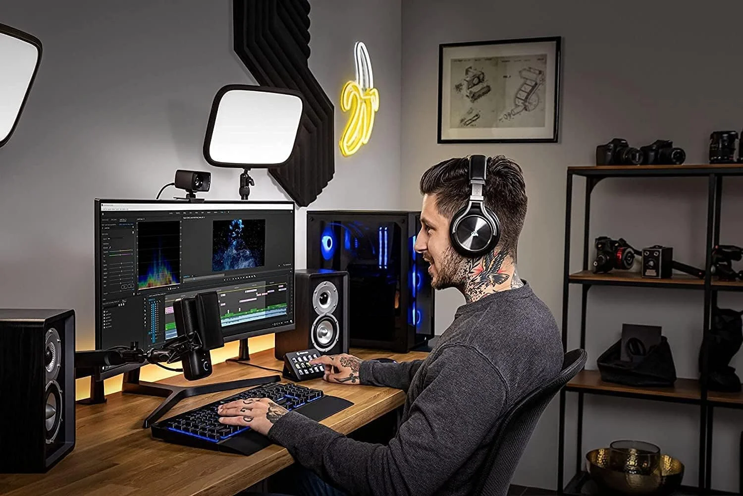 الگاتو فیسکم - وبکم فول اچدی واقعی 1080p60، لنز شیشهای با فوکوس ثابت، بهینه شده برای نورپردازی داخلی، حافظه داخلی، USB-C جداشدنی الگاتو فیسکم - وبکم فول اچدی واقعی 1080p60، لنز شیشهای با فوکوس ثابت، بهینه شده برای نورپردازی داخلی، حافظه داخلی، USB-C جداشدنی