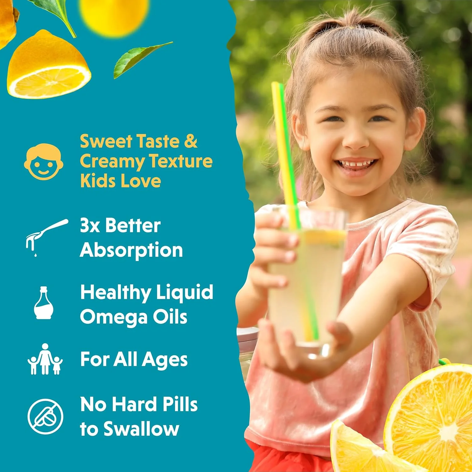 روغن ماهی امگا پالز بارلین، طعم لیموناد، 236 میلی لیتر، بسته بندی ممکن است متفاوت باشد