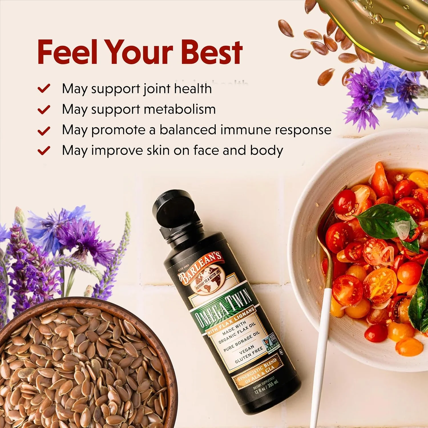 روغن امگا تویین باریلینز حاوی لیگنان، 340 گرم روغن امگا تویین باریلینز حاوی لیگنان، 340 گرم