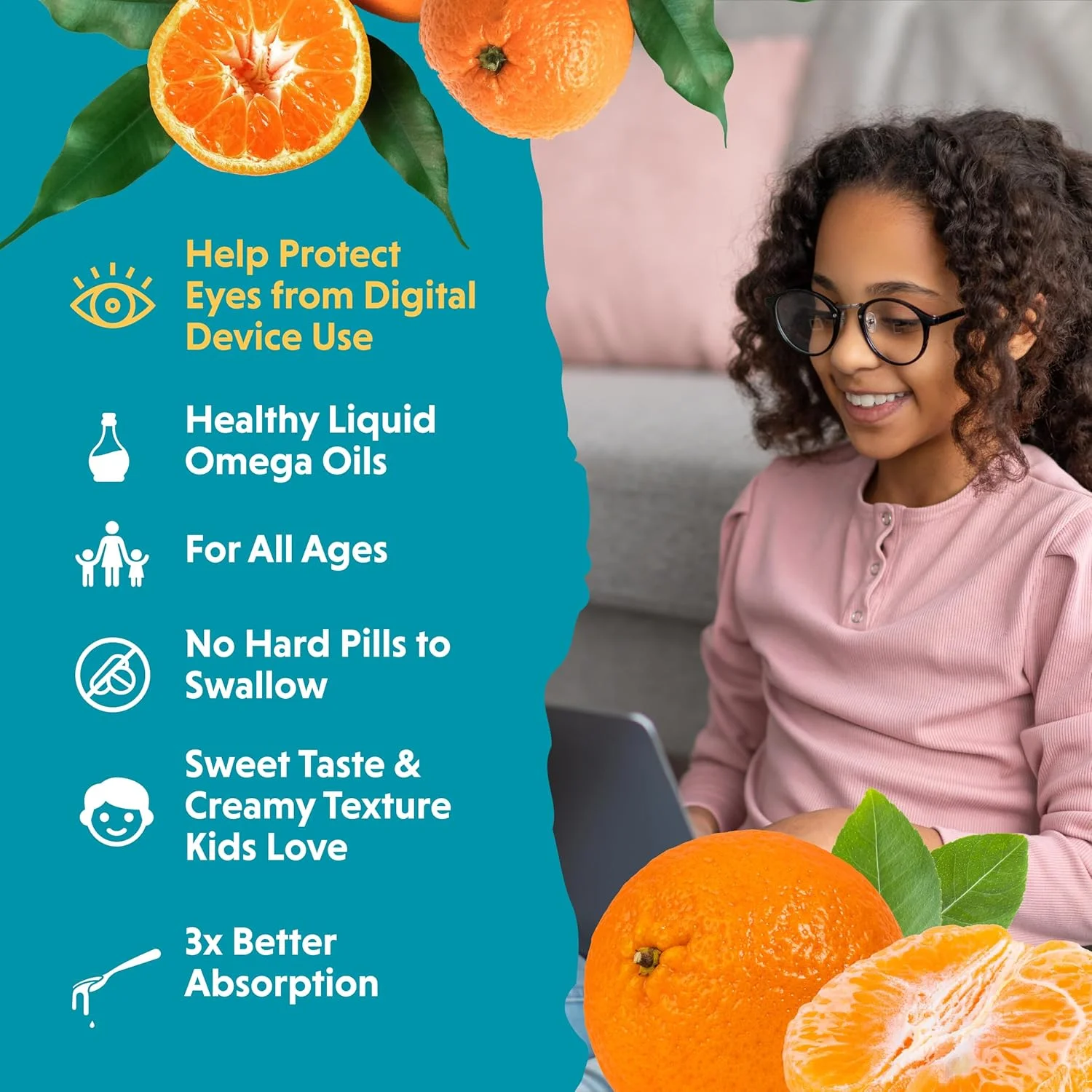 بارلینز، امگا پالز خوشمزه، نارنگی میوه ای، 227 گرم