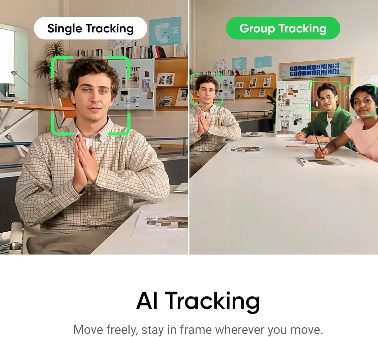 وب کم 4K Insta360 Link 2- PTZ با سنسور 1/2 اینچی، ردیابی هوش مصنوعی، کنترل حرکتی، HDR، میکروفون حذف نویز، وب کم برای لپ تاپ، پخش زنده، بازی، دوربین فیلمبرداری سازگار با Zoom، Teams، Twitch