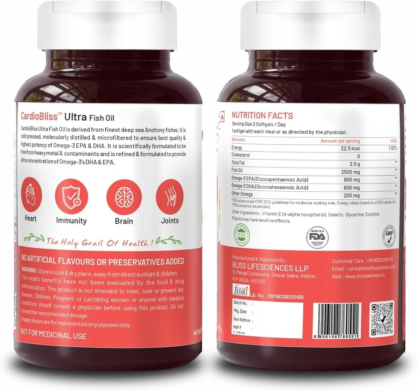 روغن ماهی امگا 3 دریای قطب شمال با قدرت فوق العاده 2500 میلی گرم | 900 میلی گرم EPA 600 میلی گرم DHA 200 میلی گرم سایر اسیدهای چرب امگا 3 6 9 | پرس سرد، تقطیر مولکولی، بدون بوی ماهی برای آقایان و بانوان | قلب و چشم روغن ماهی امگا 3 دریای قطب شمال با قدرت فوق العاده 2500 میلی گرم | 900 میلی گرم EPA 600 میلی گرم DHA 200 میلی گرم سایر اسیدهای چرب امگا 3 6 9 | پرس سرد، تقطیر مولکولی، بدون بوی ماهی برای آقایان و بانوان | قلب و چشم