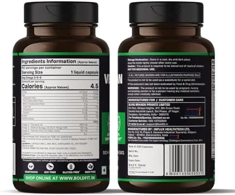 مکمل گیاهی امگا 3 6 9 بولدفیت برای حمایت از قلب، پوست، مفاصل و عضلات. کپسول های غنی از امگا 369 برای مردان و زنان. امگا 3-6-9 از روغن تخم کتان، روغن گل گاوزبان، روغن زیتون - 60 کپسول گیاهی مکمل گیاهی امگا 3 6 9 بولدفیت برای حمایت از قلب، پوست، مفاصل و عضلات. کپسول های غنی از امگا 369 برای مردان و زنان. امگا 3-6-9 از روغن تخم کتان، روغن گل گاوزبان، روغن زیتون - 60 کپسول گیاهی