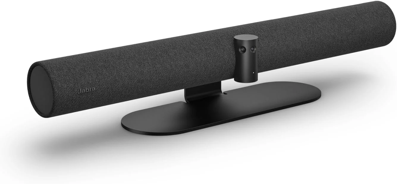 دوربین کنفرانس ویدیویی جبرا PanaCast 50 – دوربین فیلمبرداری 4K پانوراما 180 درجه هوشمند برای اتاق جلسات – دوربین کنفرانس ویدیویی فراگیر با پوشش کامل اتاق، وب کم زاویه باز با میکروفون - مشکی