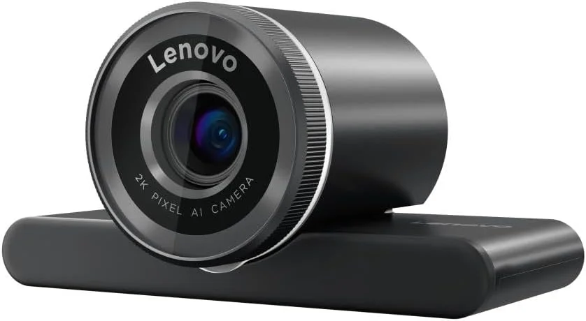 وب کم 4K Pro لنوو، حذف نویز با هوش مصنوعی و کیفیت تصویر بهبود یافته، رزولوشن 4K، زوم دیجیتال 4X، شاتر حریم خصوصی فیزیکی، تنظیم خودکار نور، میکروفون جهت دار، دارای گواهینامه Teams، مشکی