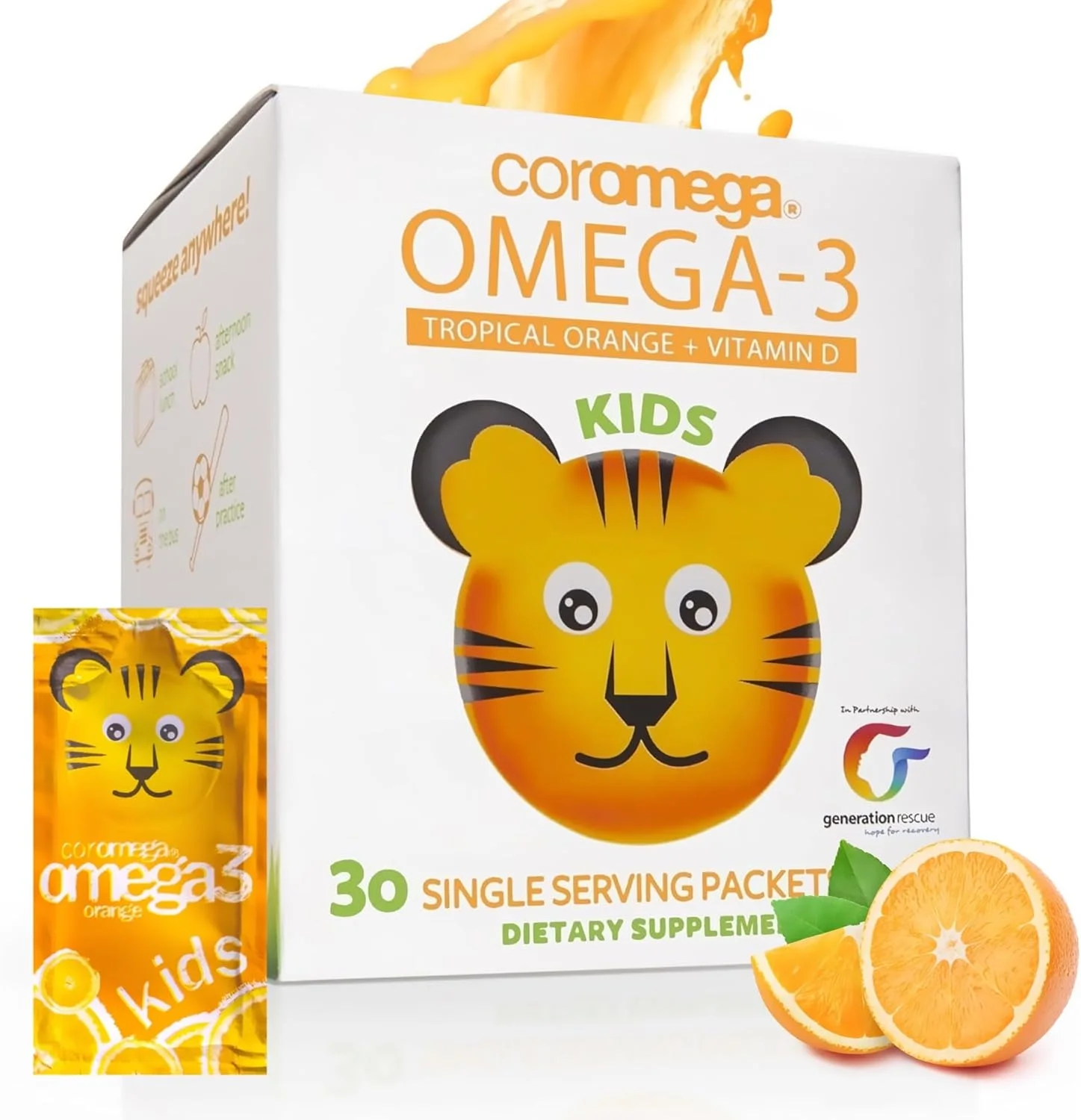 مکمل روغن ماهی امگا 3 کودکان کورومگا (650 میلی گرم، 30 بسته تک نفره) مکمل روغن ماهی امگا 3 کودکان کورومگا (650 میلی گرم، 30 بسته تک نفره)