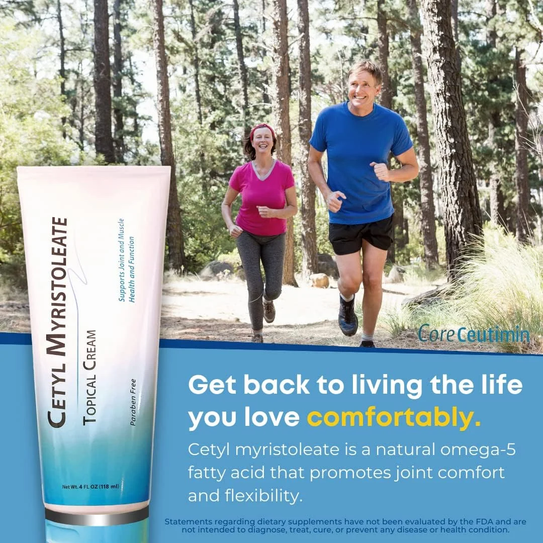 کرم موضعی ستیل میریستولات اسید چرب امگا 5 - تسکین سریع ناراحتی مفاصل و عضلات - حاوی آرنیکا، گلوکزامین، آلوئه، جوجوبا، روغن آفتابگردان و روغن کنجد - 113 گرم