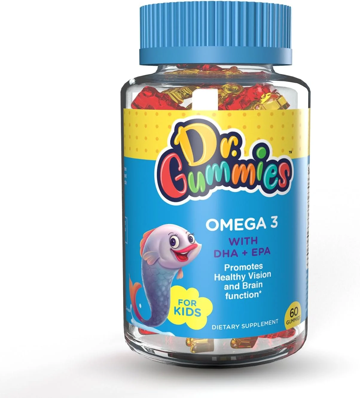 امگا 3 کودکان حاوی DHA و EPA برای سلامت مغز و بینایی، 60 عدد