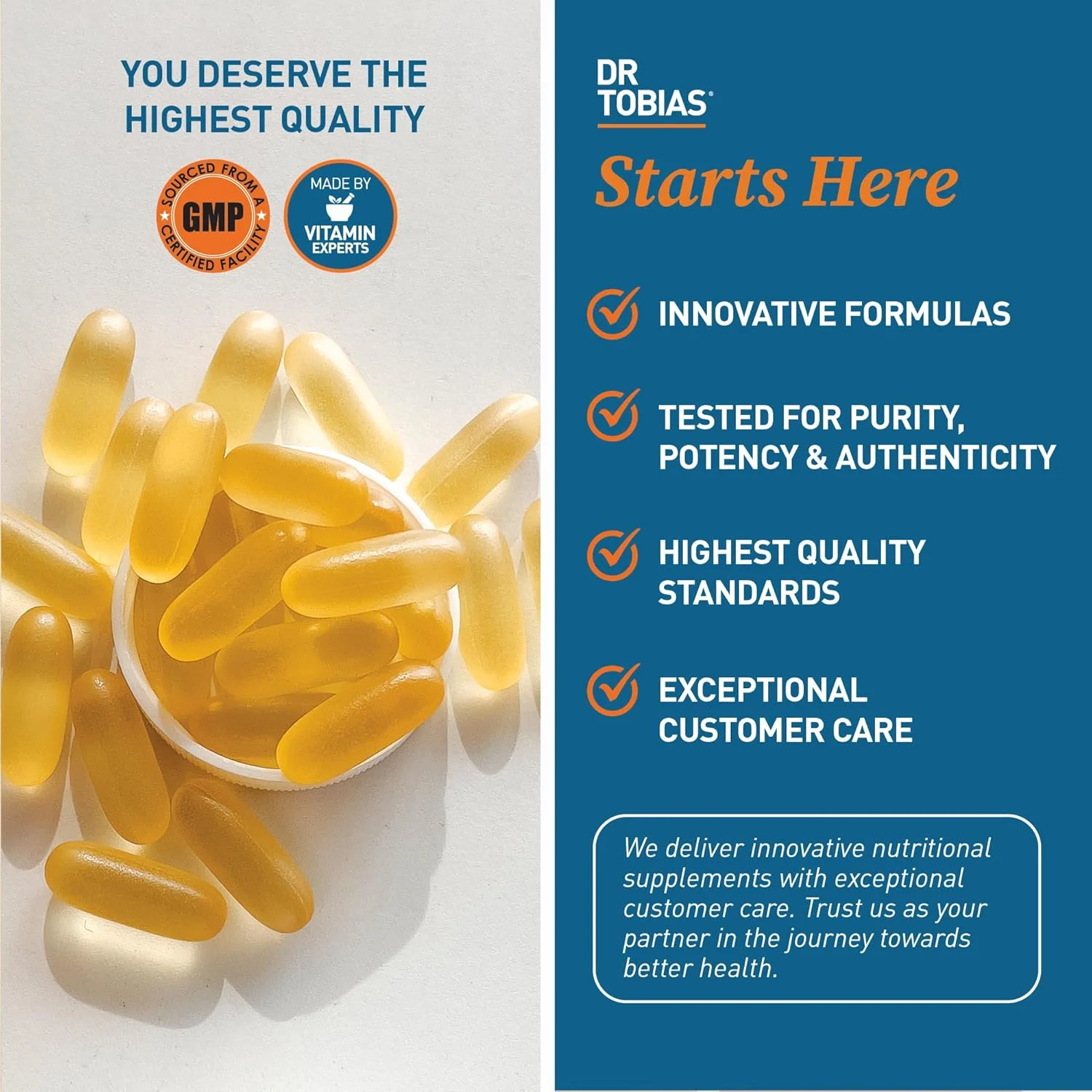 روغن ماهی امگا 3 دکتر توبیاس با قدرت سه برابر - 180 کپسول