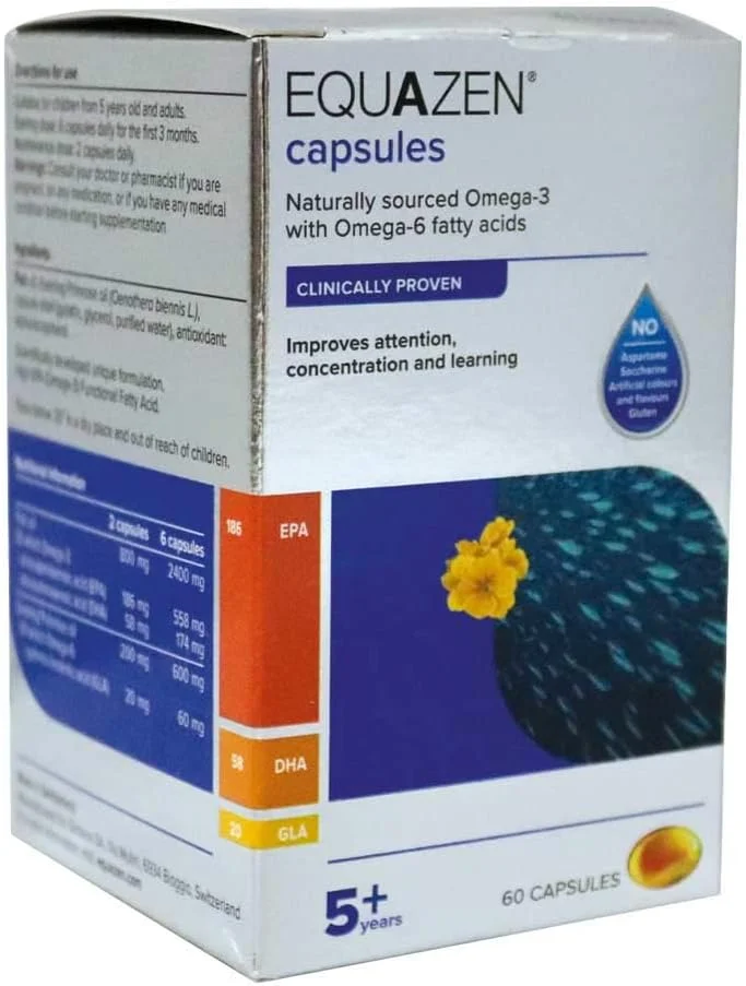 کپسول امگا 6 Equazen مناسب برای کودکان بالای 5 سال - 60 عددی