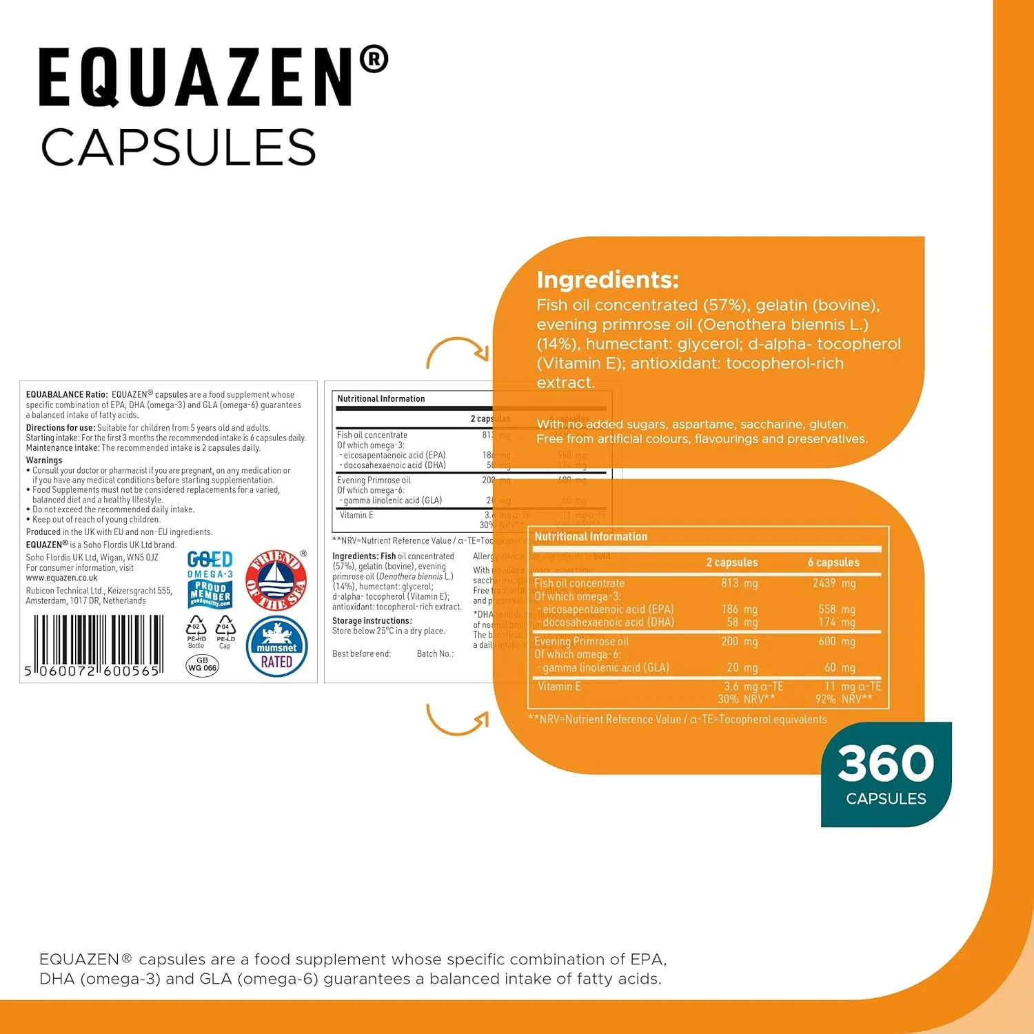 کپسول های خانوادگی Equazen (360)