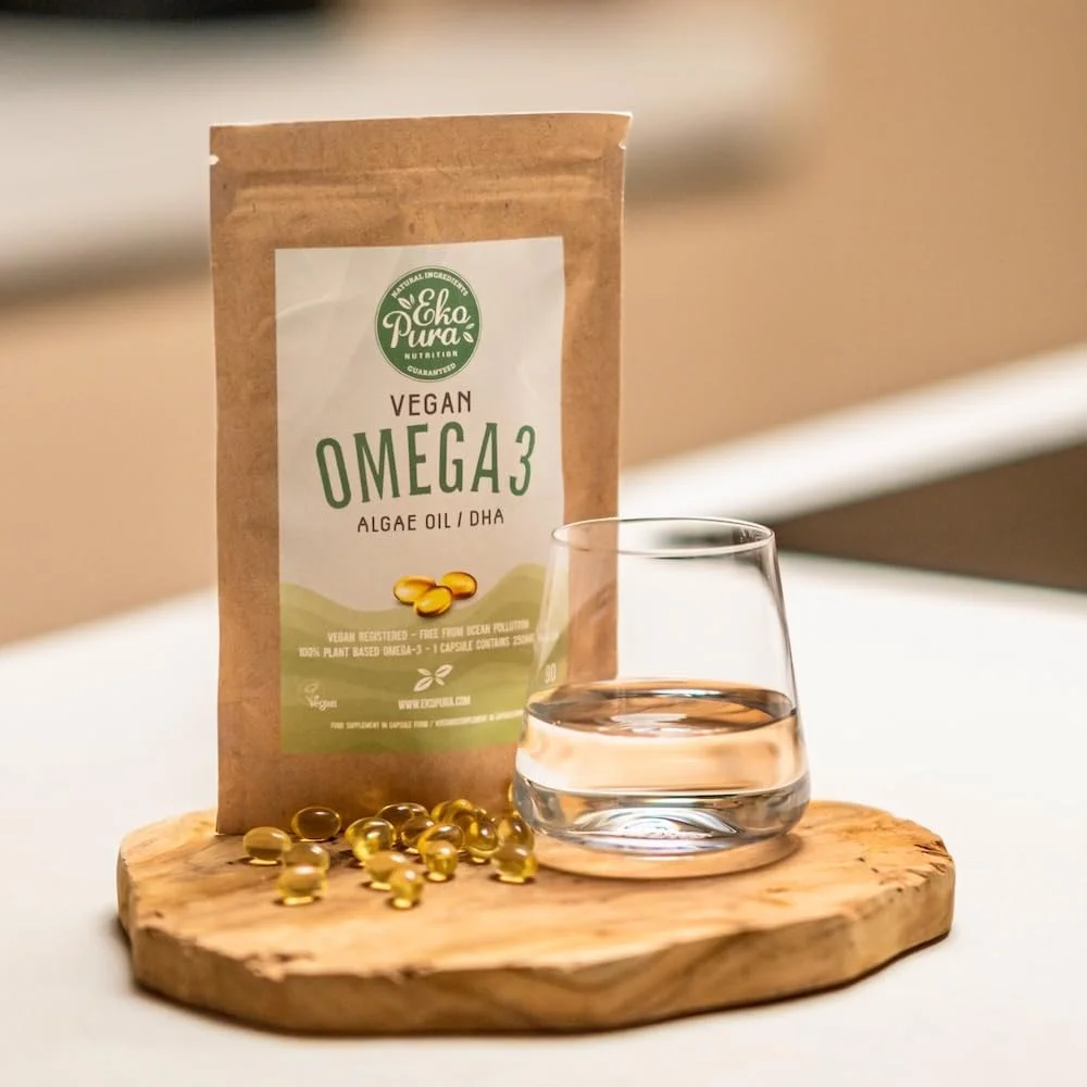 اکوپورا امگا 3 گیاهی - روغن جلبک، 90 کپسول کوچک (250 میلی گرم DHA در هر کپسول)، تامین 3 ماهه - جایگزین پایدار برای روغن ماهی اکوپورا امگا 3 گیاهی - روغن جلبک، 90 کپسول کوچک (250 میلی گرم DHA در هر کپسول)، تامین 3 ماهه - جایگزین پایدار برای روغن ماهی