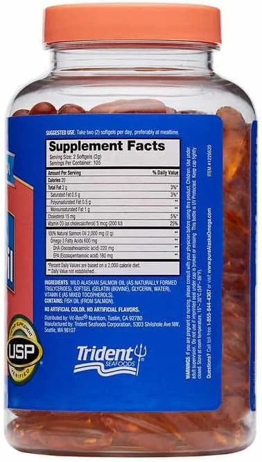 روغن ماهی سالمون آلاسکا FrenchGlory، ۱۰۰۰ میلی گرم، ۲۱۰ سافت ژل روغن ماهی سالمون آلاسکا FrenchGlory، ۱۰۰۰ میلی گرم، ۲۱۰ سافت ژل