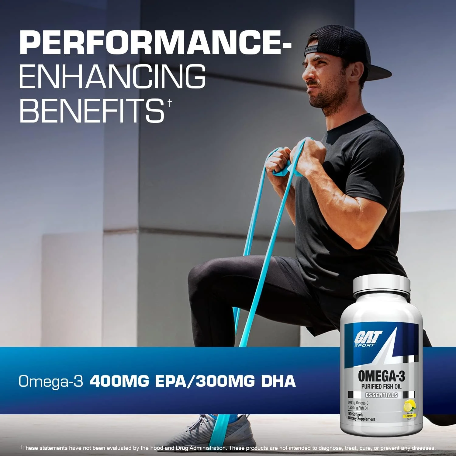 GAT, Sport, امگا 3، لیمو طبیعی، 90 سافت ژل