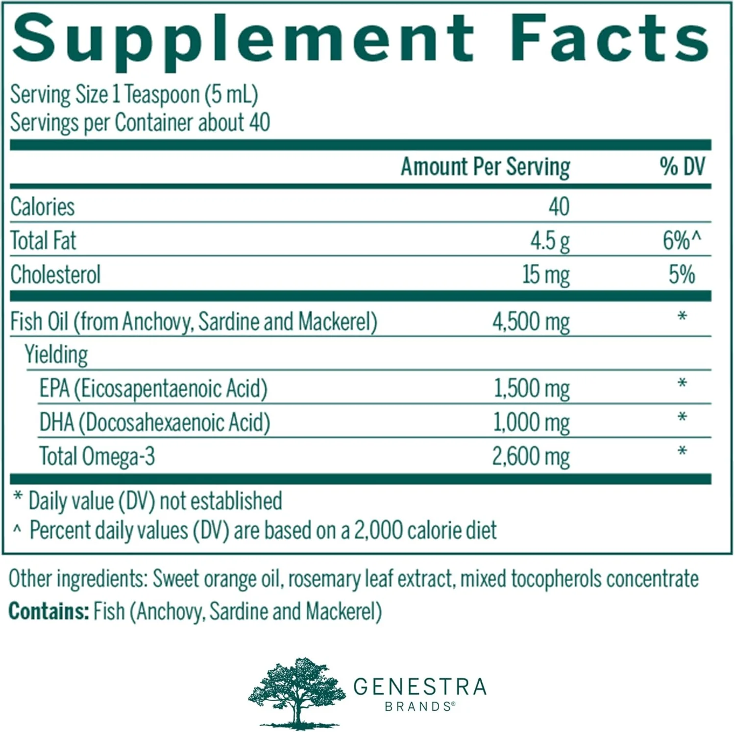 مایع سوپر ای اف ای فورته جنسترا برندز | فرمول روغن ماهی برای پشتیبانی از سلامت شناختی، قلبی عروقی و مفاصل | طعم پرتقال طبیعی | 200 میلی لیتر مایع سوپر ای اف ای فورته جنسترا برندز | فرمول روغن ماهی برای پشتیبانی از سلامت شناختی، قلبی عروقی و مفاصل | طعم پرتقال طبیعی | 200 میلی لیتر