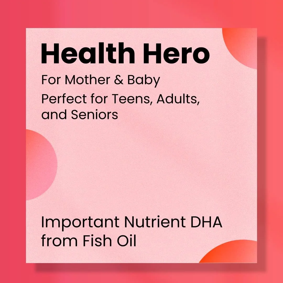 Gardeno Nurturing Life DHA Forte - بهترین DHA امگا 3 دوران بارداری - پشتیبانی از رشد مغز نوزادان در دوران بارداری و شیردهی، 90 سافت ژل، 500 میلی گرم Gardeno Nurturing Life DHA Forte - بهترین DHA امگا 3 دوران بارداری - پشتیبانی از رشد مغز نوزادان در دوران بارداری و شیردهی، 90 سافت ژل، 500 میلی گرم