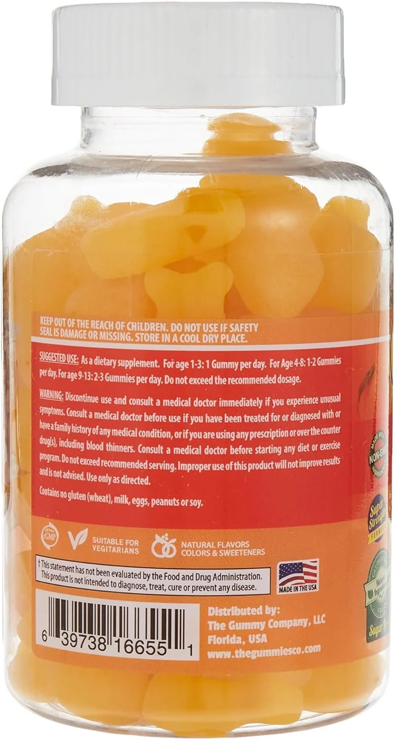 پاستیل امگا 3 The Gummies Co. با طعم پرتقال