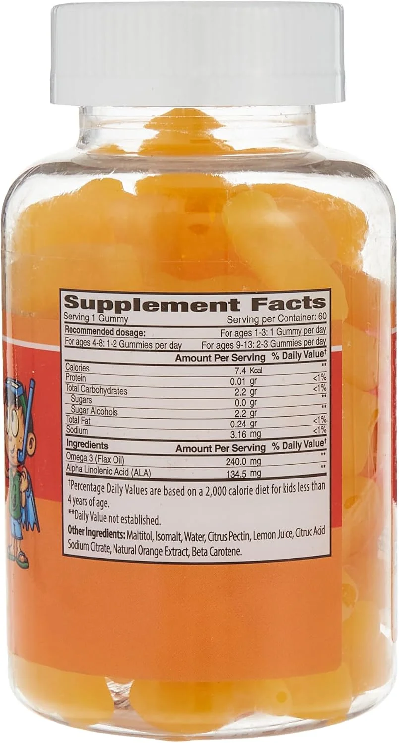 پاستیل امگا 3 The Gummies Co. با طعم پرتقال