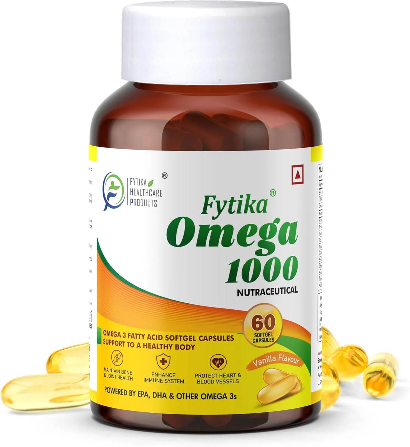 محصولات مراقبت بهداشتی فیتیکا امگا 1000 | روغن ماهی امگا 3 1000 میلی گرم | اسیدهای چرب امگا 3، EPA و DHA | برای حمایت از قلب، مغز، مفاصل و عضلات | کپسول امگا 3 برای مردان و زنان | 60 سافت ژل محصولات مراقبت بهداشتی فیتیکا امگا 1000 | روغن ماهی امگا 3 1000 میلی گرم | اسیدهای چرب امگا 3، EPA و DHA | برای حمایت از قلب، مغز، مفاصل و عضلات | کپسول امگا 3 برای مردان و زنان | 60 سافت ژل