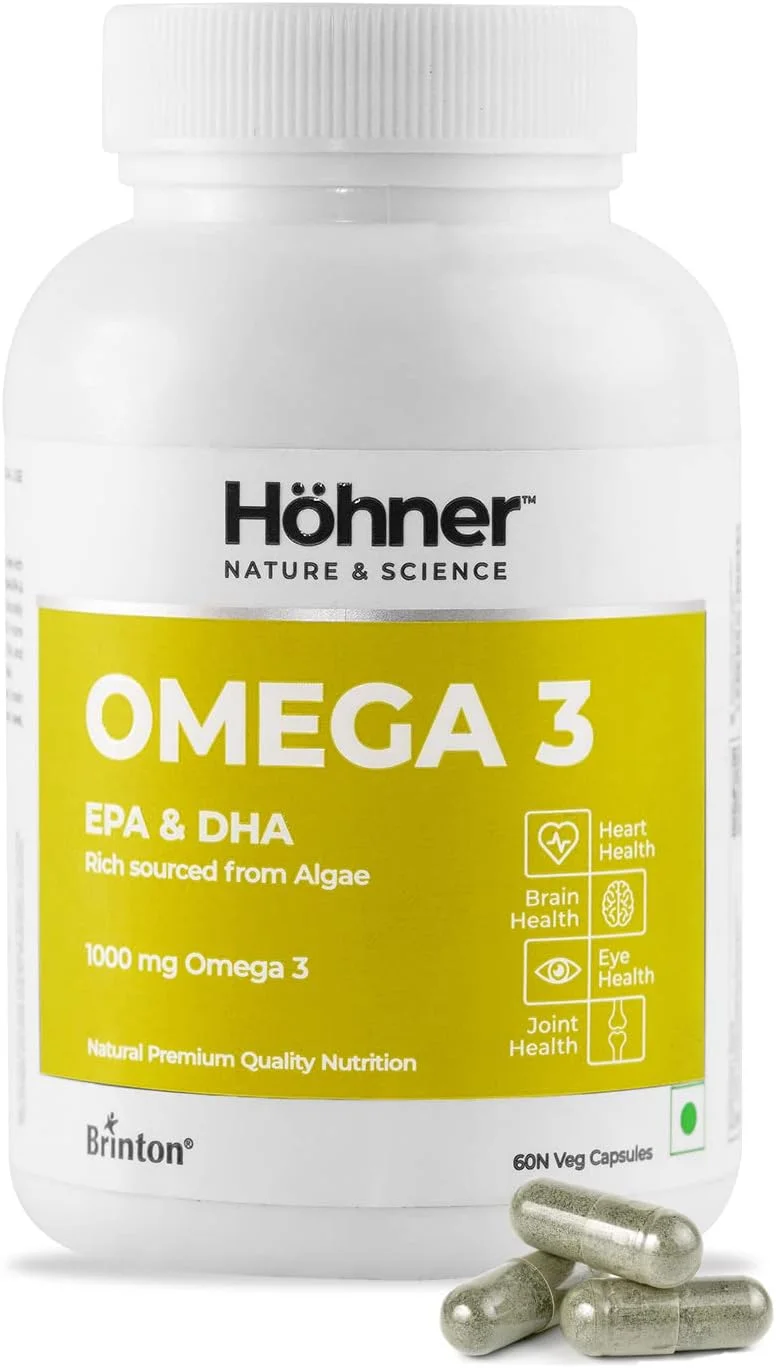 امگا 3 گیاهی هونر، سرشار از EPA و DHA، تهیه شده از جلبک سبز (1000 میلی گرم) امگا 3 گیاهی هونر، سرشار از EPA و DHA، تهیه شده از جلبک سبز (1000 میلی گرم)