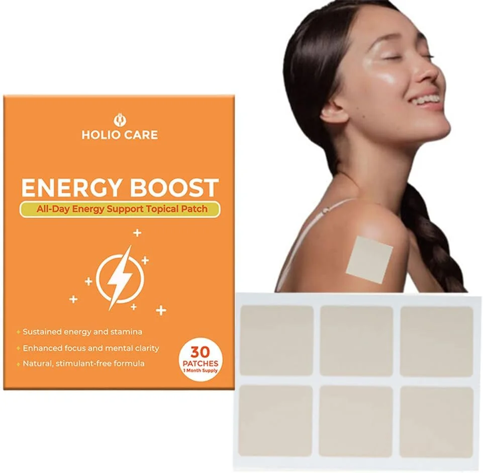 برچسب افزایش انرژی هولیو کر - پشتیبانی روزانه از طریق پوست برای تمرکز، استقامت و نشاط | طبیعی و بدون قند (عرضه 30 روزه)