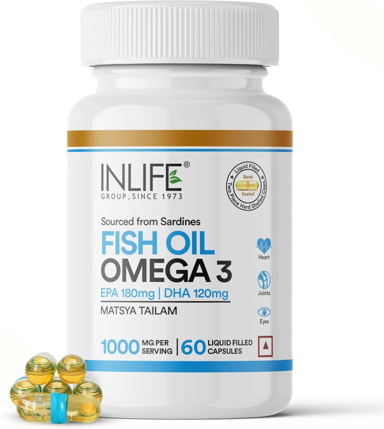 روغن ماهی امگا 3 حاوی EPA 180 میلی گرم و DHA 120 میلی گرم برای آقایان و بانوان 500 میلی گرم - 60 کپسول مایع روغن ماهی امگا 3 حاوی EPA 180 میلی گرم و DHA 120 میلی گرم برای آقایان و بانوان 500 میلی گرم - 60 کپسول مایع