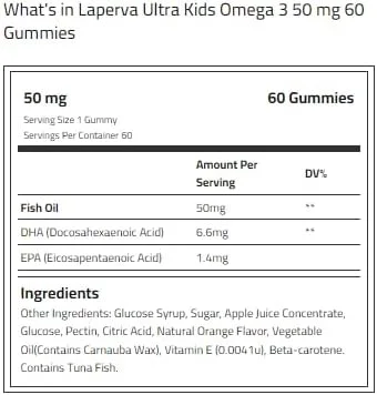 پاستیل امگا 3 کودکان لاپروا