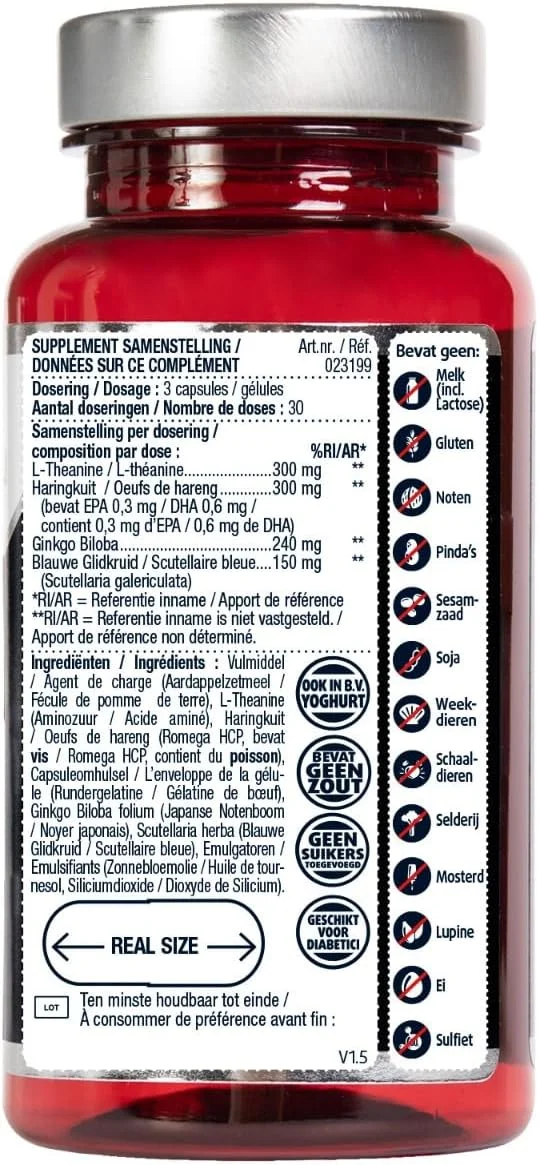 ال-تیانین امگا 3 لوکوییتال، 90 کپسول