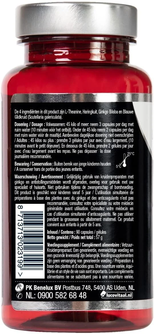 ال-تیانین امگا 3 لوکوییتال، 90 کپسول