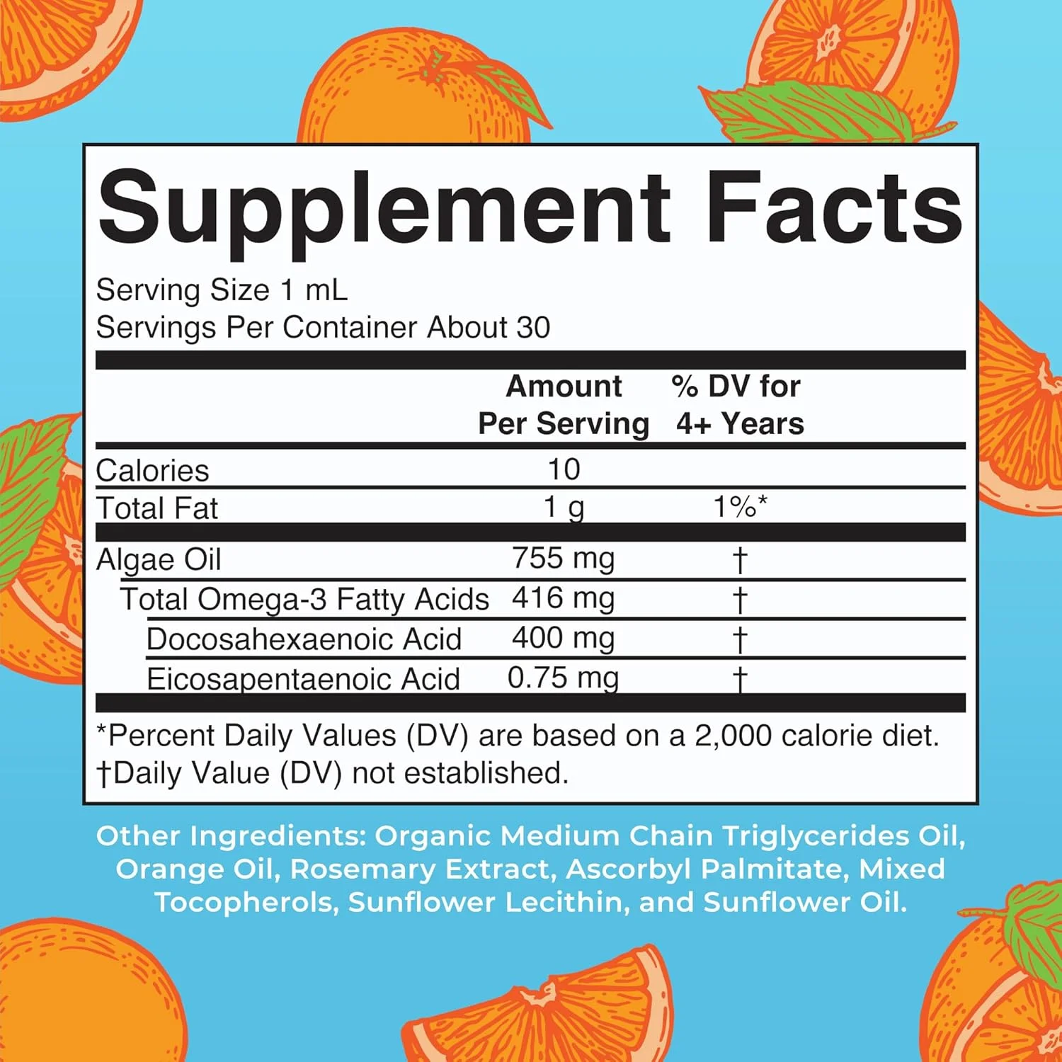 مایع امگا 3 گیاهی ارگانیک مری روث، طعم پرتقال - 30 میلی لیتر