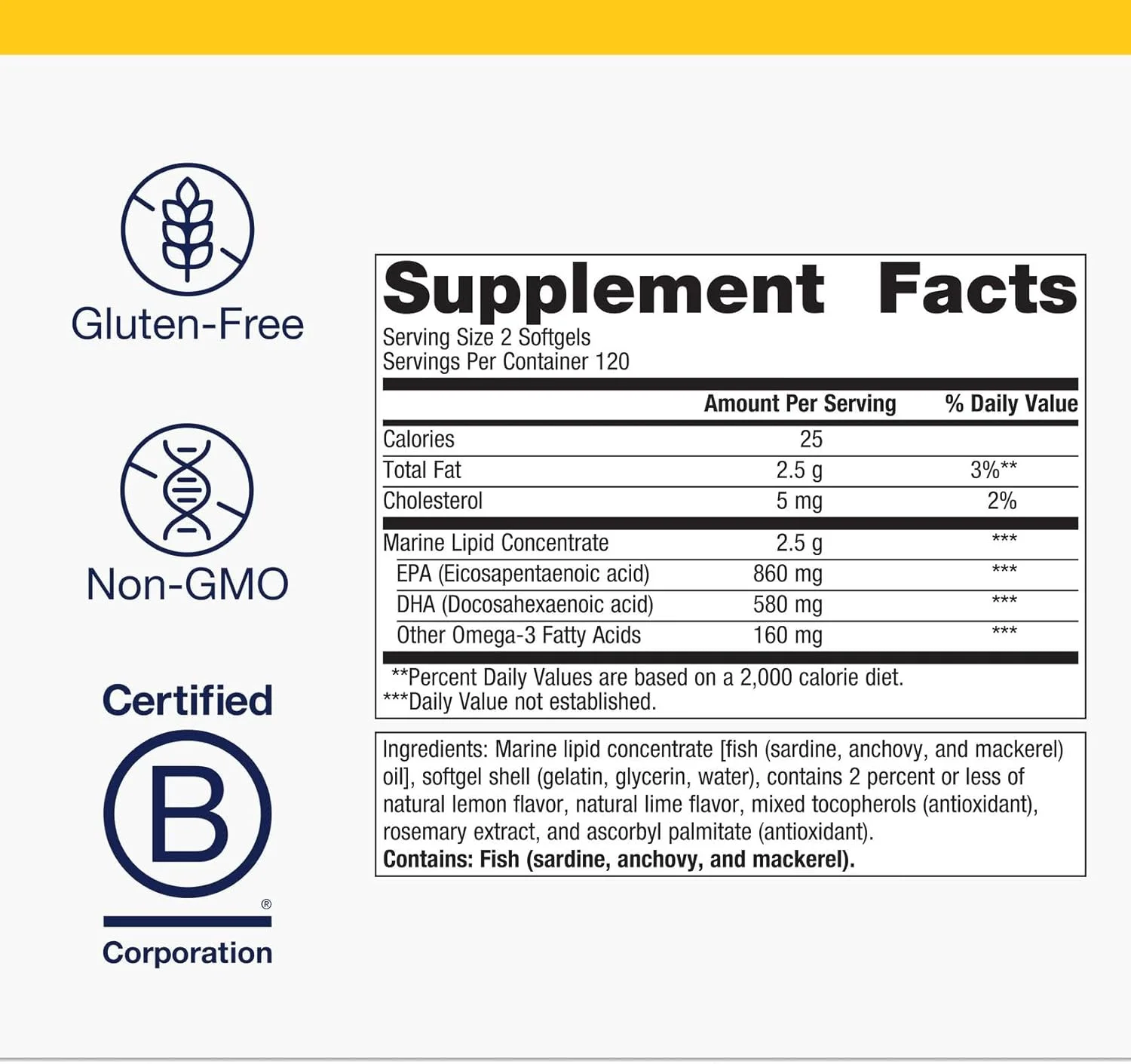 متاژنیکس امگاژنیکس EPA-DHA 720mg - مکمل روغن ماهی امگا 3 روزانه برای پشتیبانی از سلامت قلب و عروق، اسکلتی عضلانی و سیستم ایمنی - 240 عدد
