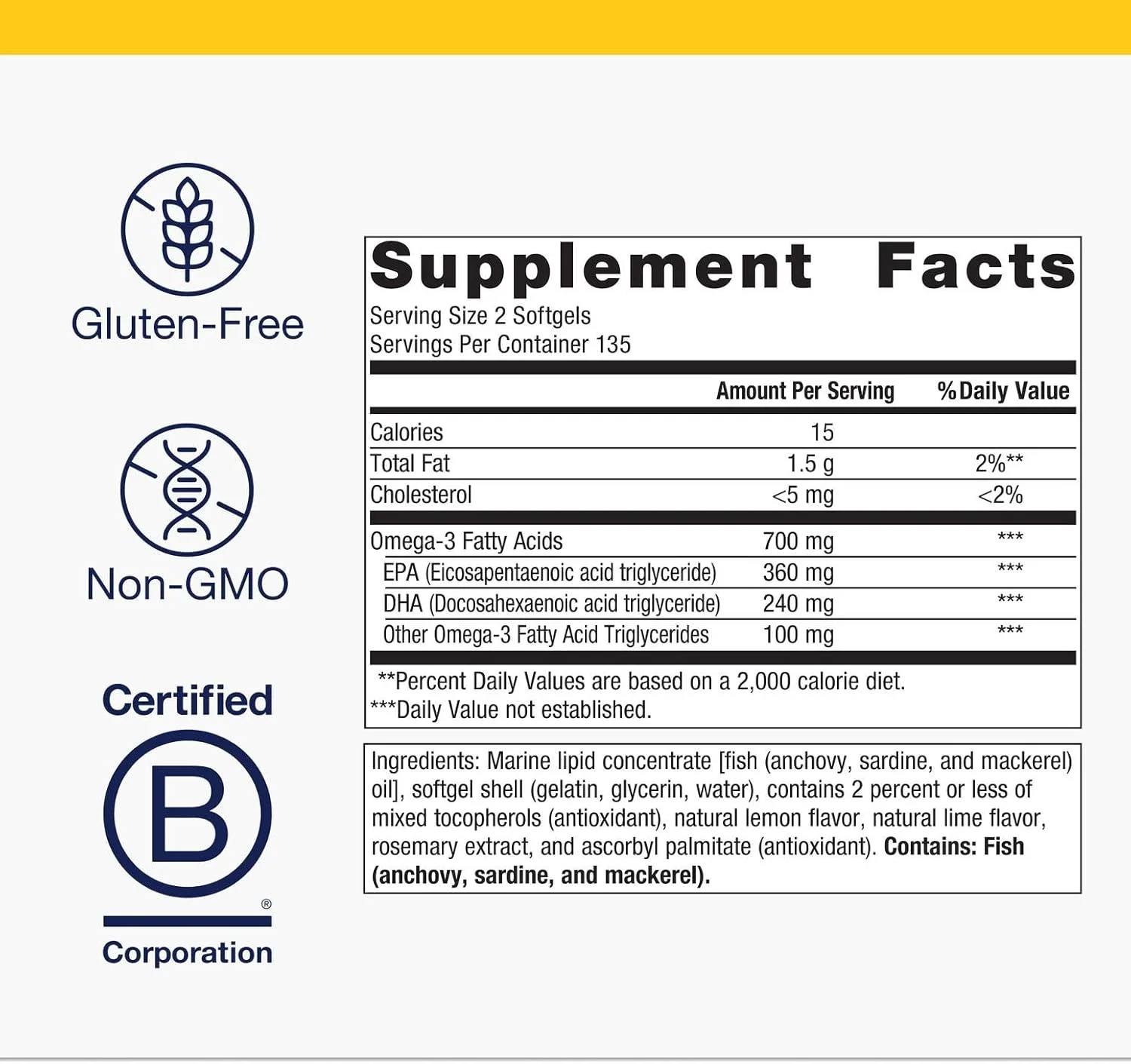 متAGENICS - کمپلکس EPA-DHA 270SG