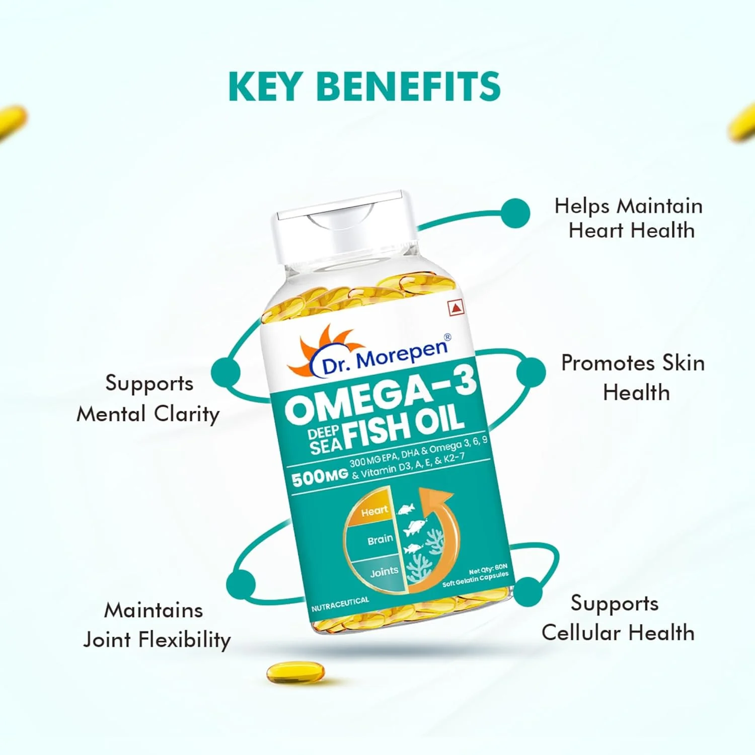 مکمل های امگا 3 دکتر مورپن (روغن ماهی امگا 3 دریای عمیق)