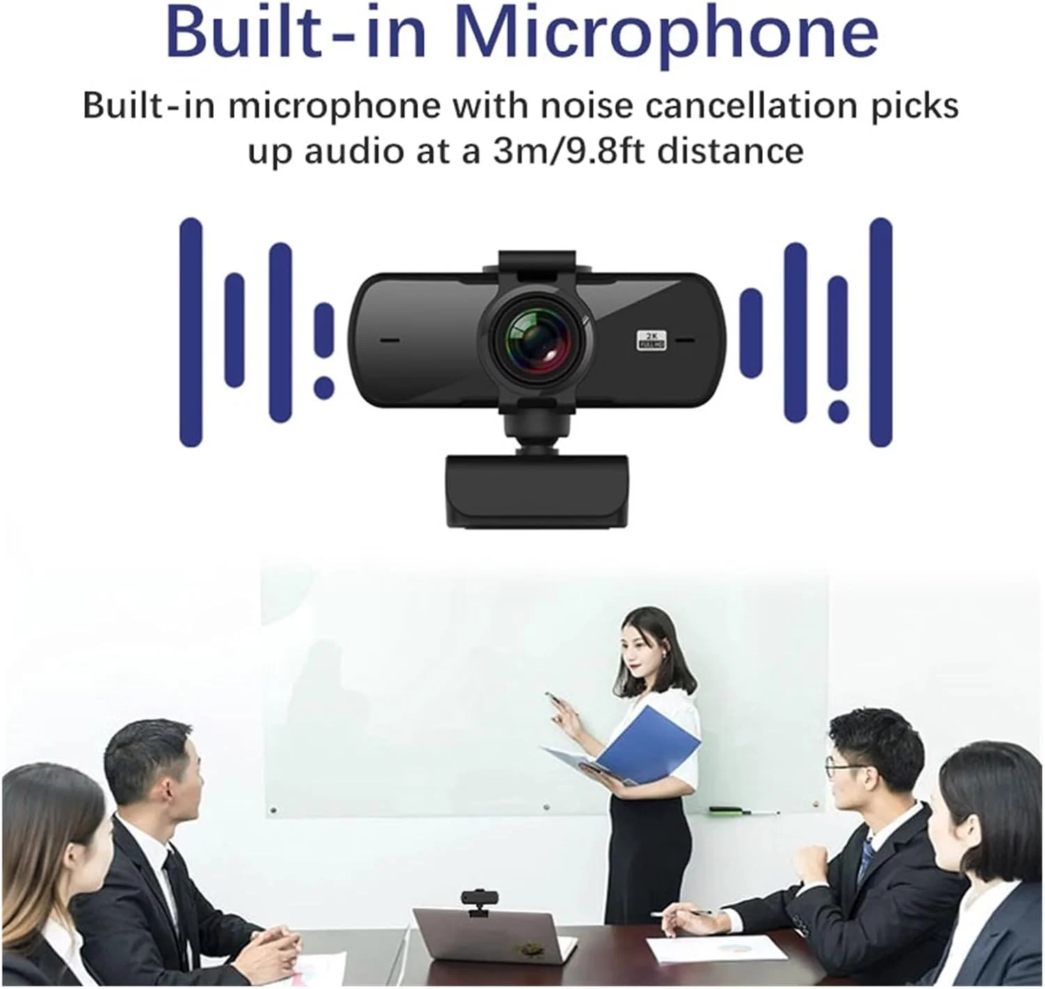 وب کم، دوربین وب 2K Full HD 1080P با فوکوس خودکار و میکروفون، دوربین وب USB برای کامپیوتر شخصی، لپ تاپ و کامپیوتر رومیزی برای کنفرانس، پخش زنده و ضبط وب کم، دوربین وب 2K Full HD 1080P با فوکوس خودکار و میکروفون، دوربین وب USB برای کامپیوتر شخصی، لپ تاپ و کامپیوتر رومیزی برای کنفرانس، پخش زنده و ضبط