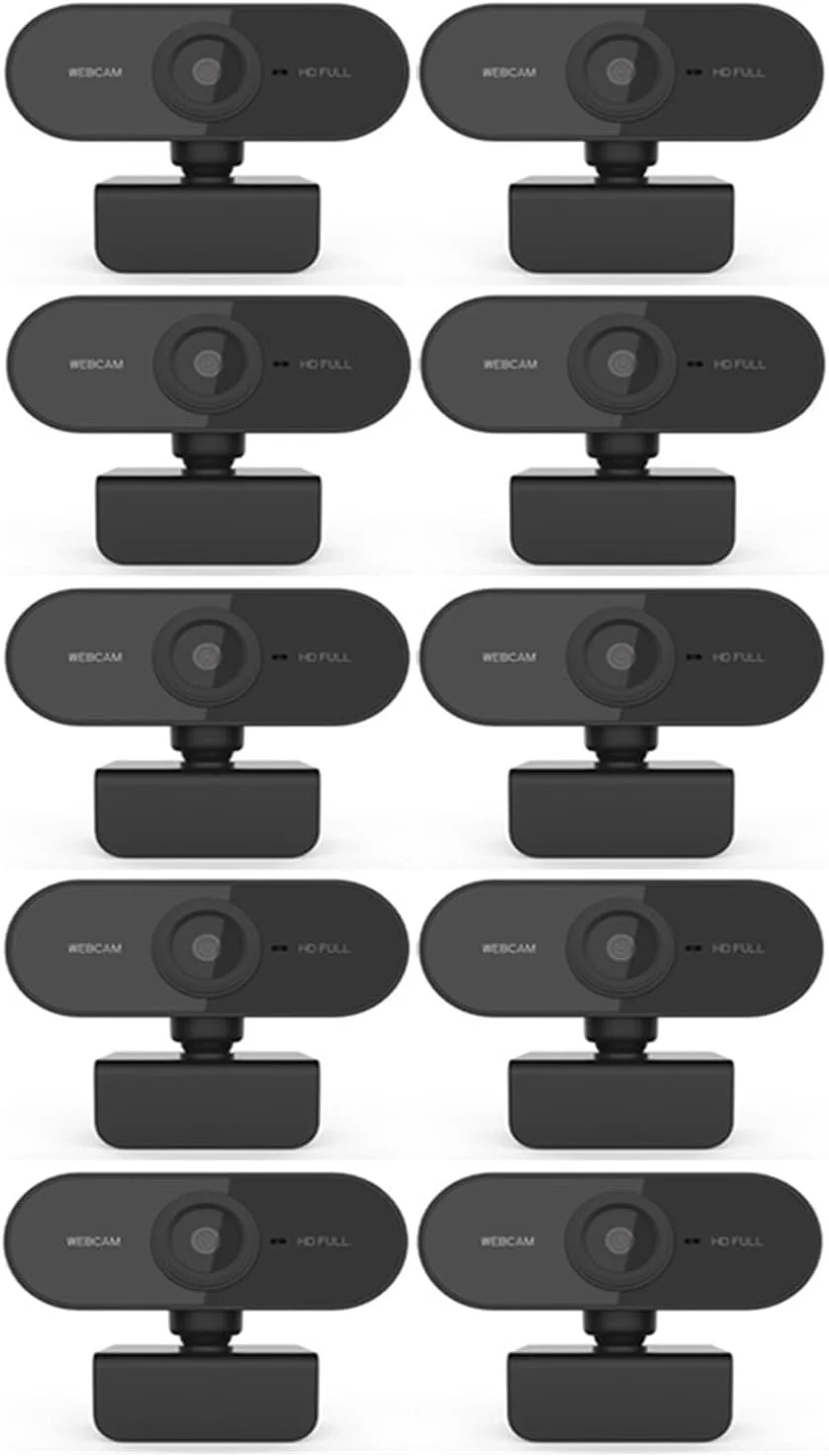 وب کم، وب کم 1080P HD با میکروفون USB، وب کم برای کامپیوتر شخصی و لپ تاپ، دوربین کوچک برای کنفرانس، پخش زنده و ضبط