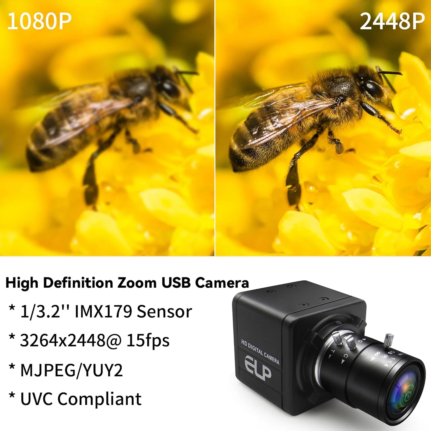 دوربین USB هشت مگاپیکسلی با لنز وریفوکال دستی 2.8-12 میلیمتری، وبکم با زوم اپتیکال 4X و بدنه فلزی، دوربین کامپیوتر USB HD با سنسور IMX179، اتصال آسان، برای ویندوز/لینوکس/مک/اندروید، ربات/پرینتر سه بعدی دوربین USB هشت مگاپیکسلی با لنز وریفوکال دستی 2.8-12 میلیمتری، وبکم با زوم اپتیکال 4X و بدنه فلزی، دوربین کامپیوتر USB HD با سنسور IMX179، اتصال آسان، برای ویندوز/لینوکس/مک/اندروید، ربات/پرینتر سه بعدی