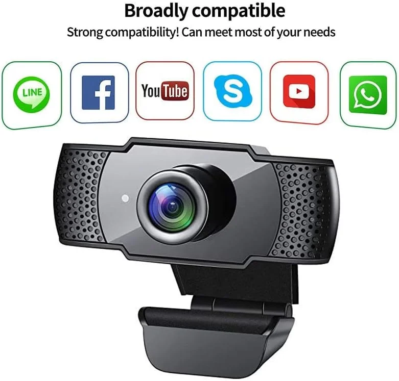 وب کم اچ دی 1080P ACHAS با میکروفون، دوربین وب استریمینگ سپتکون برای لپ تاپ/دسکتاپ/مک/تلویزیون، دوربین USB PC برای تماس های ویدیویی، کنفرانس، بازی وب کم اچ دی 1080P ACHAS با میکروفون، دوربین وب استریمینگ سپتکون برای لپ تاپ/دسکتاپ/مک/تلویزیون، دوربین USB PC برای تماس های ویدیویی، کنفرانس، بازی